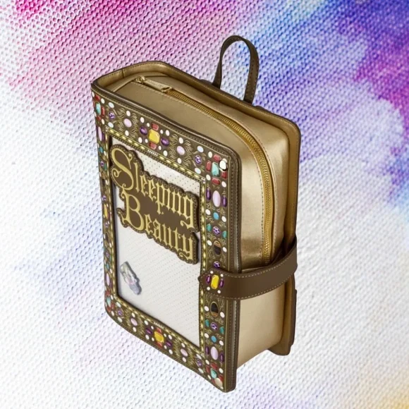 Loungefly Disney Princess Sleeping Beauty Pin Trader Collector Backpack - Picture 2 of 7